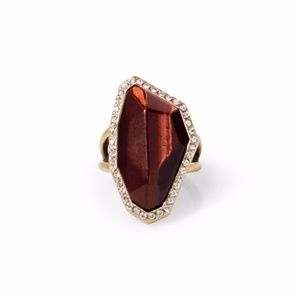 Rebel Red Tiger Eye Ring with Matching Earrings